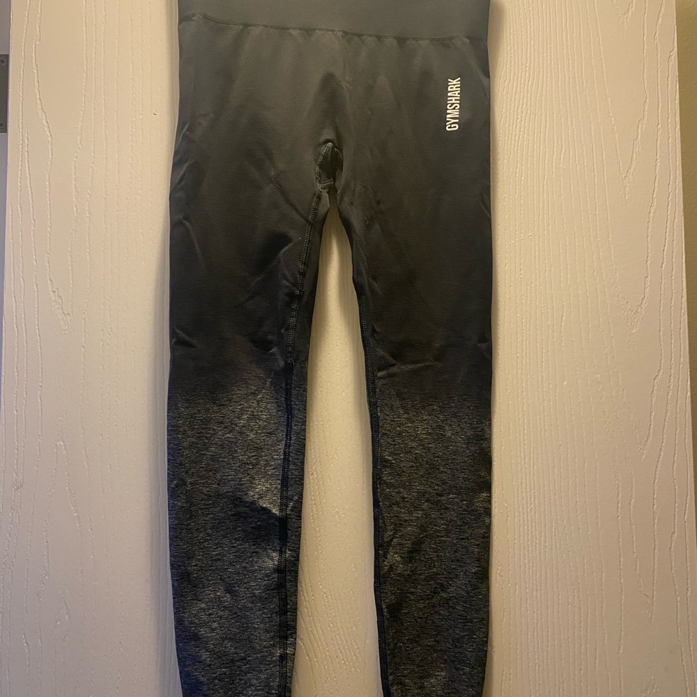 Gymshark Black Leggings with Stylish Gradient Design